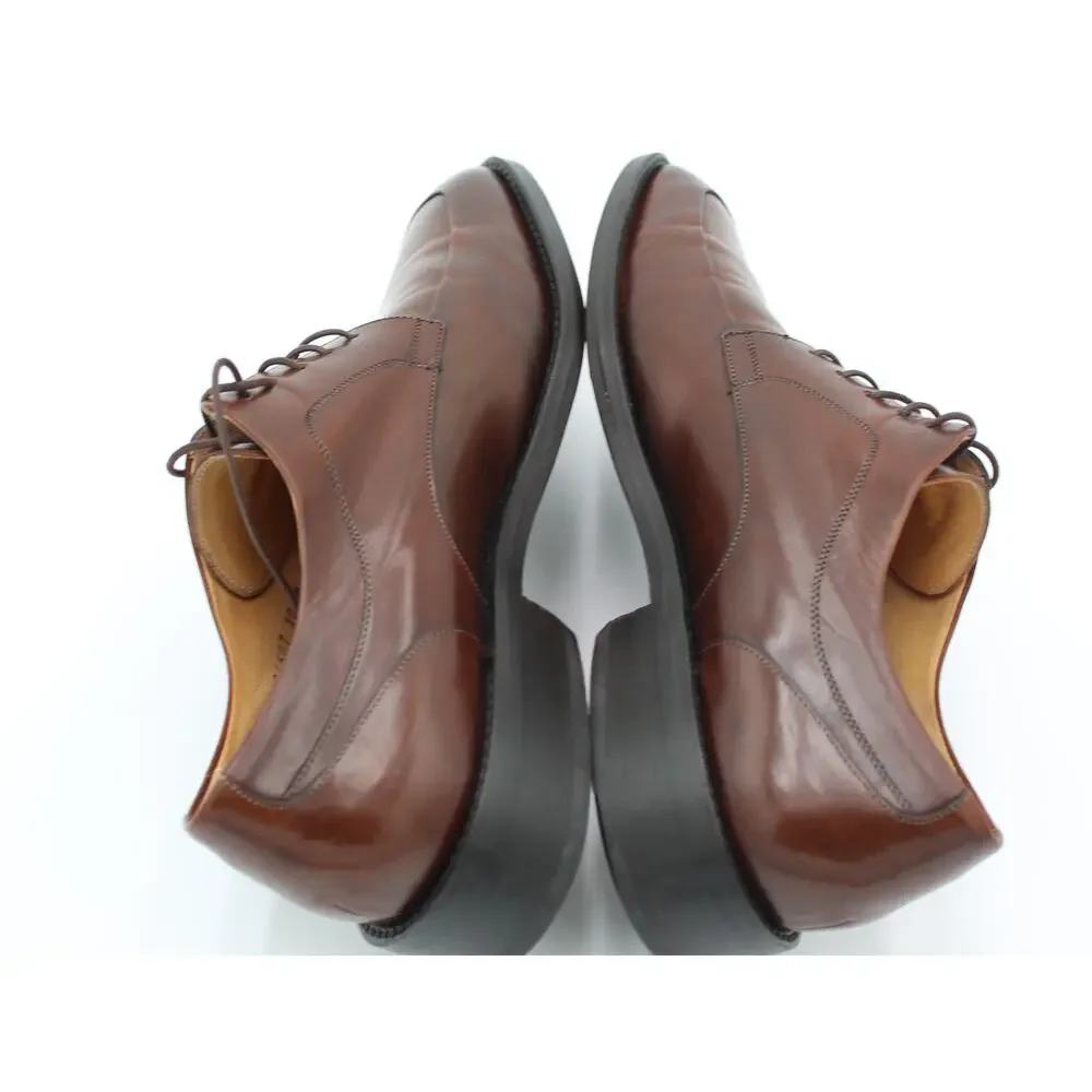 Cole Haan Mens Size 10 Brown Leather Derby Dress Shoes Italy Luxury
